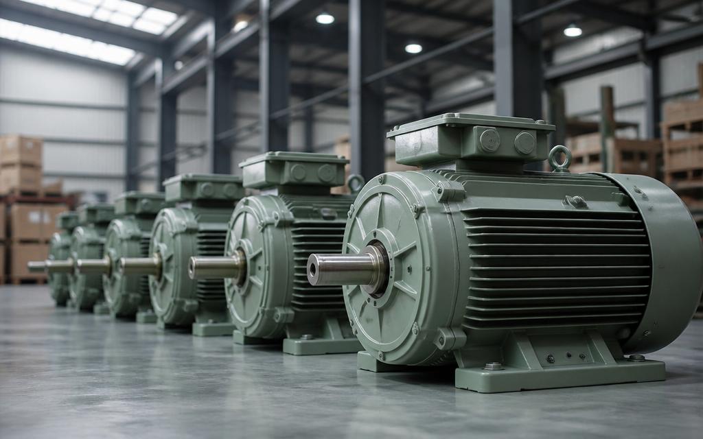 Motores elétricos em linha